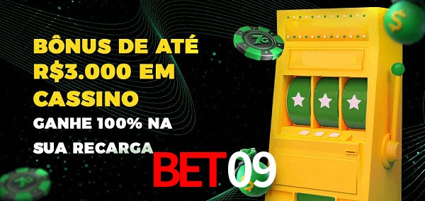 Bet09 melhor bônus de depósito